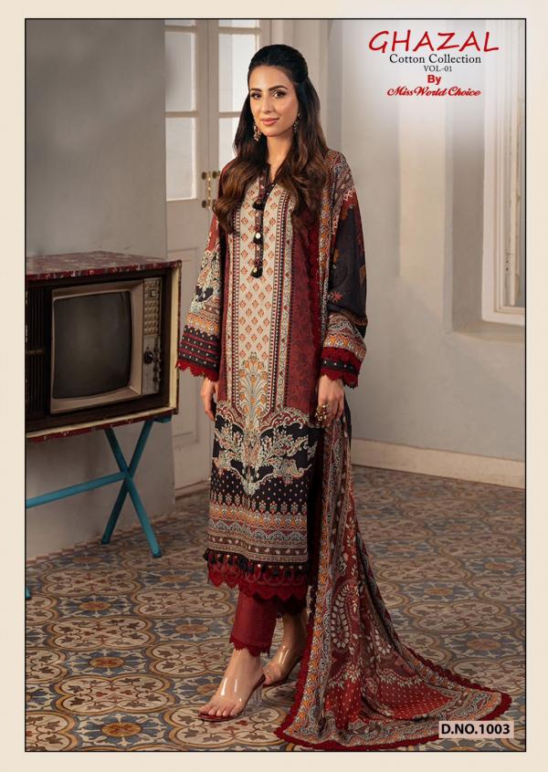 Miss World Ghazal Vol-01 – Karachi Dress Material